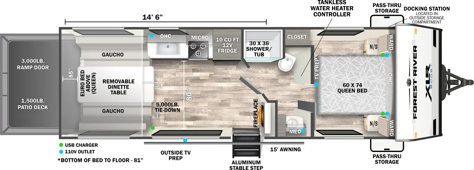 Xlr Boost 2514B Floorplan